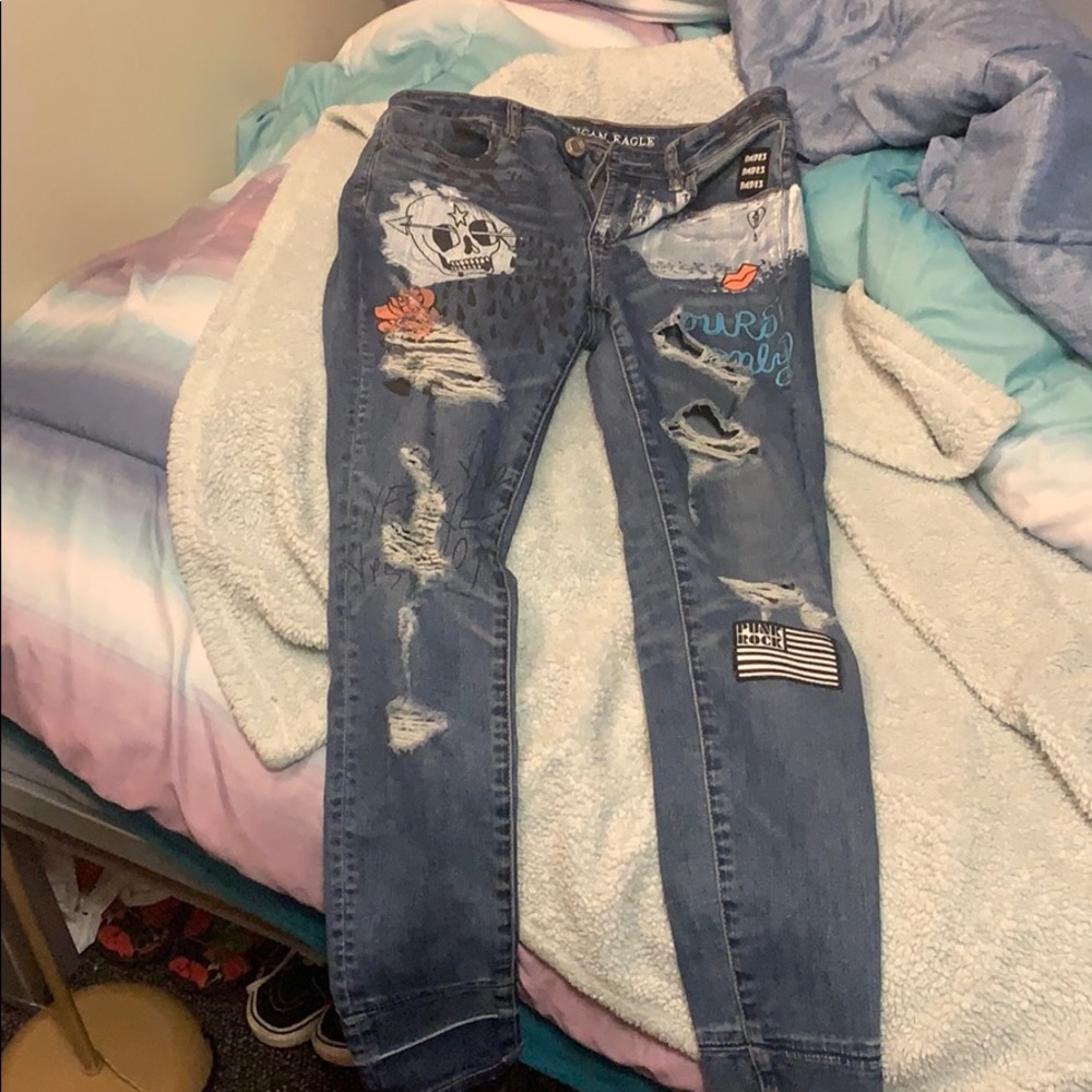 American eagle design jeans